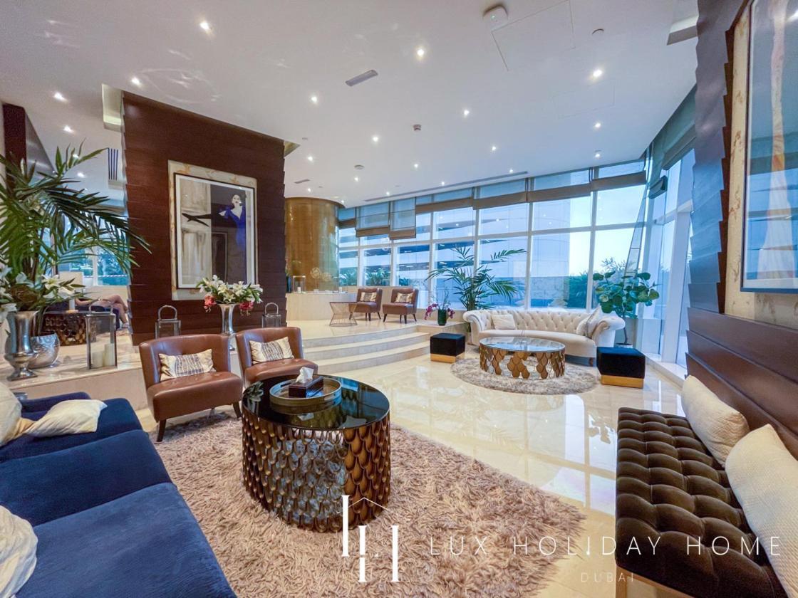 Lux - Lavish Suite With Full Palm Jumeirah View 1 Дубай Екстериор снимка