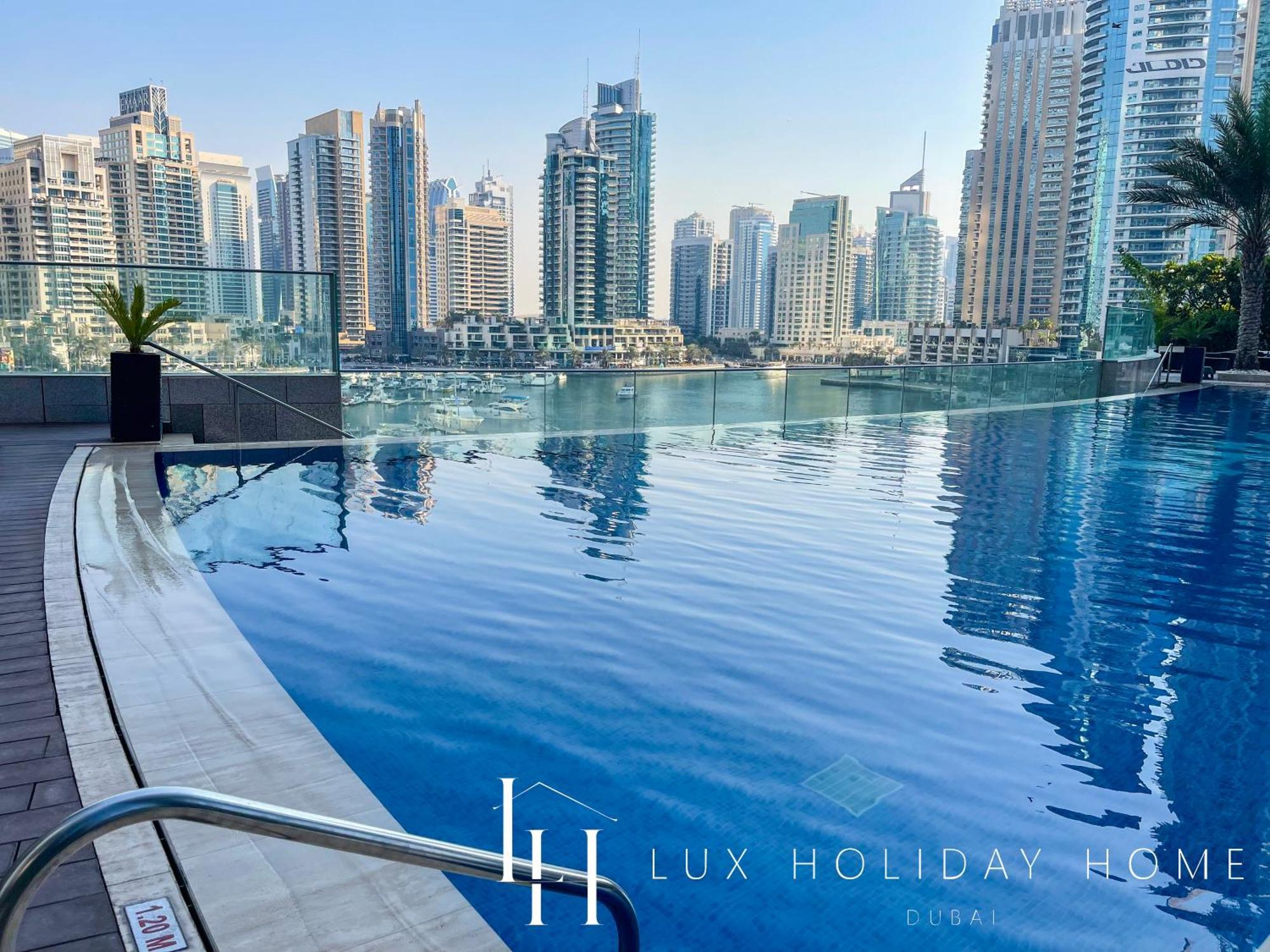 Lux - Lavish Suite With Full Palm Jumeirah View 1 Дубай Екстериор снимка